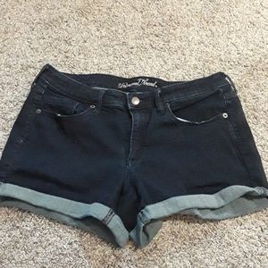 Universal Thread Dark Denim Shorts Mid Rise